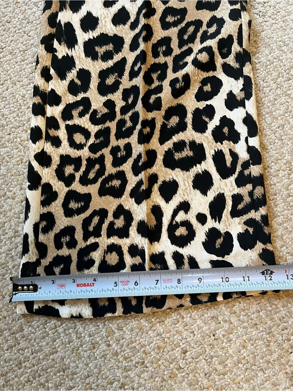 Banana Republic Petite High Rise Wide Leg Printed Trouser Pant size 2